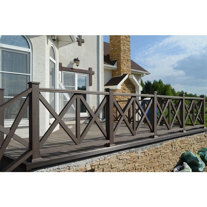 cheap durable wpc railing for balcony /terrace with modern design