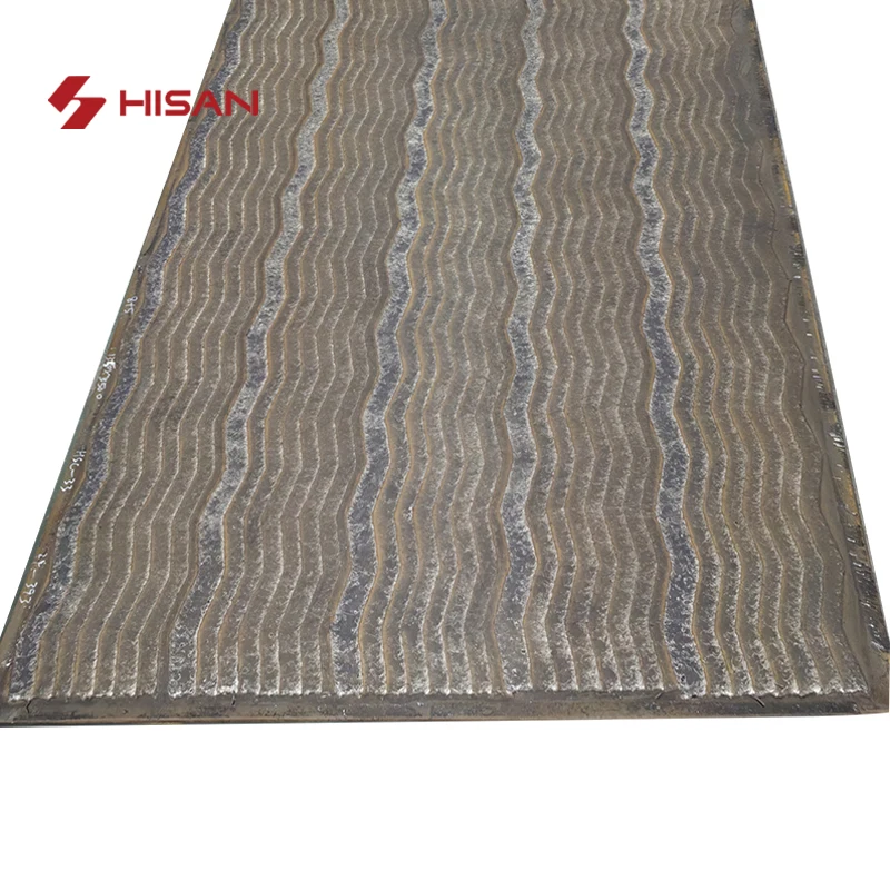 6on6  8on8 10on10 12on12  Composite Bimetal custom chromium carbide overlay abrasive wear steel plate