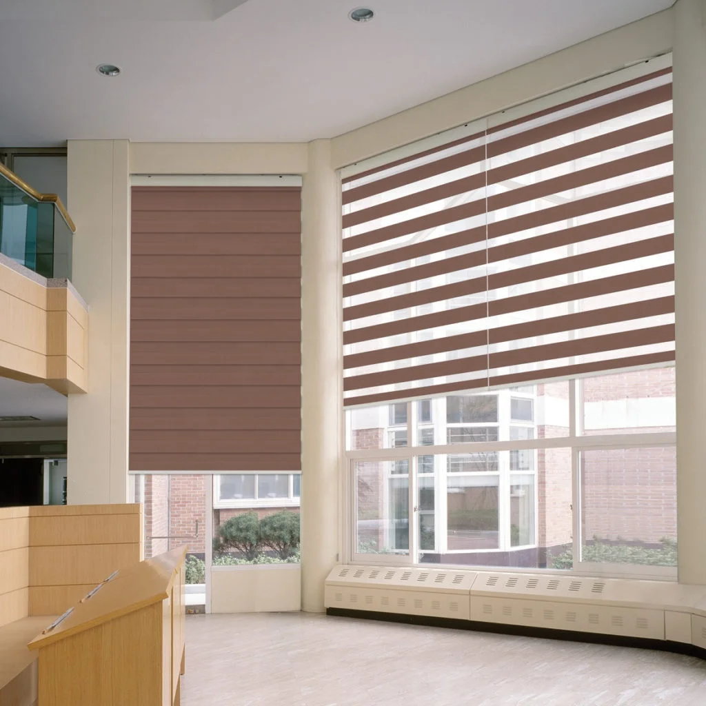 Custom Hot-Selling Polyester Fabric Curtains The Best Selling Multi-Color Blackout Window Zebra Blinds Price
