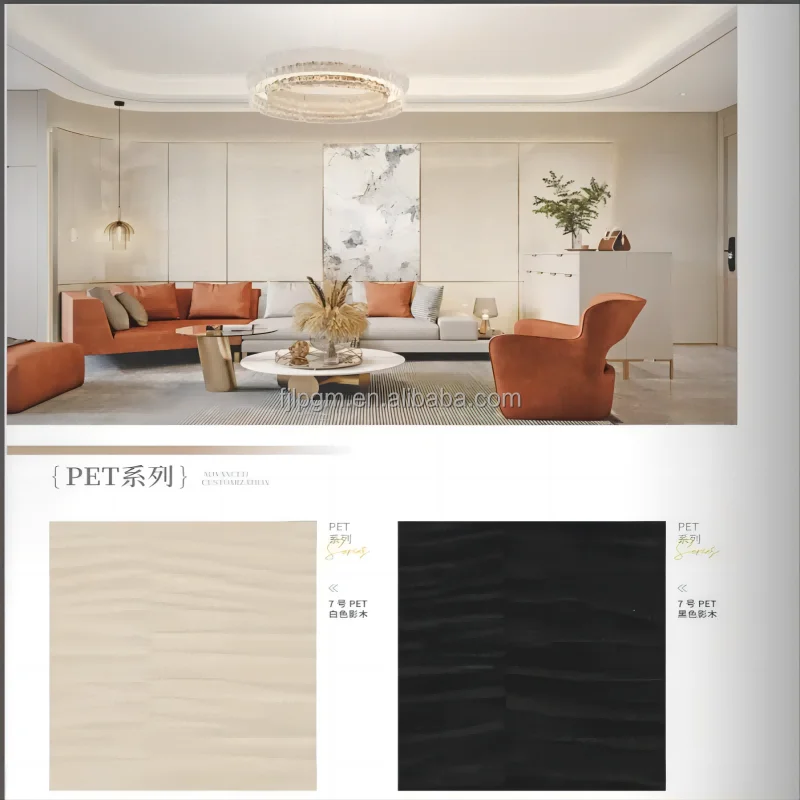 Factory Direct Sale Clear Texture Nature Wood Grain Bamboo Fiber Carbon Charcoal Wood Veneer Board PVC Bamboo wall panel