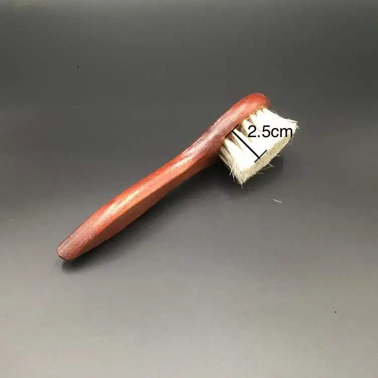 Wholesale custom Horse Hair Soft Cleaning Small Brush For Clothing Long Handle Wood Horse Hair Shoe Brush