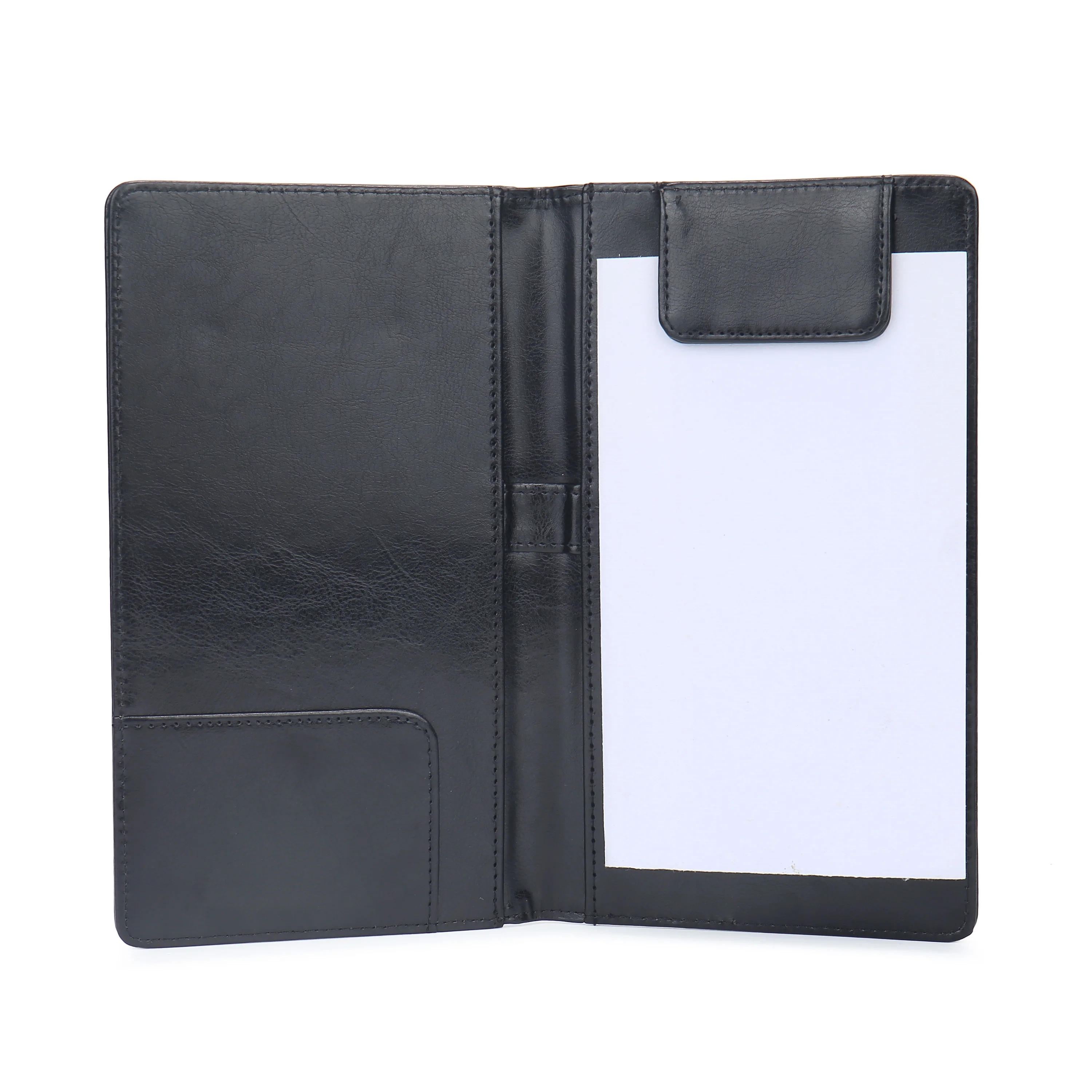 Custom Leather Restaurant Bill Holder Fast Food Wedding Menu Book Display Board
