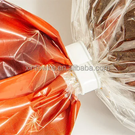 heavy duty twist ties double wire PE Twist Tie For Machine Reusable White Bread Twist Ties Roll