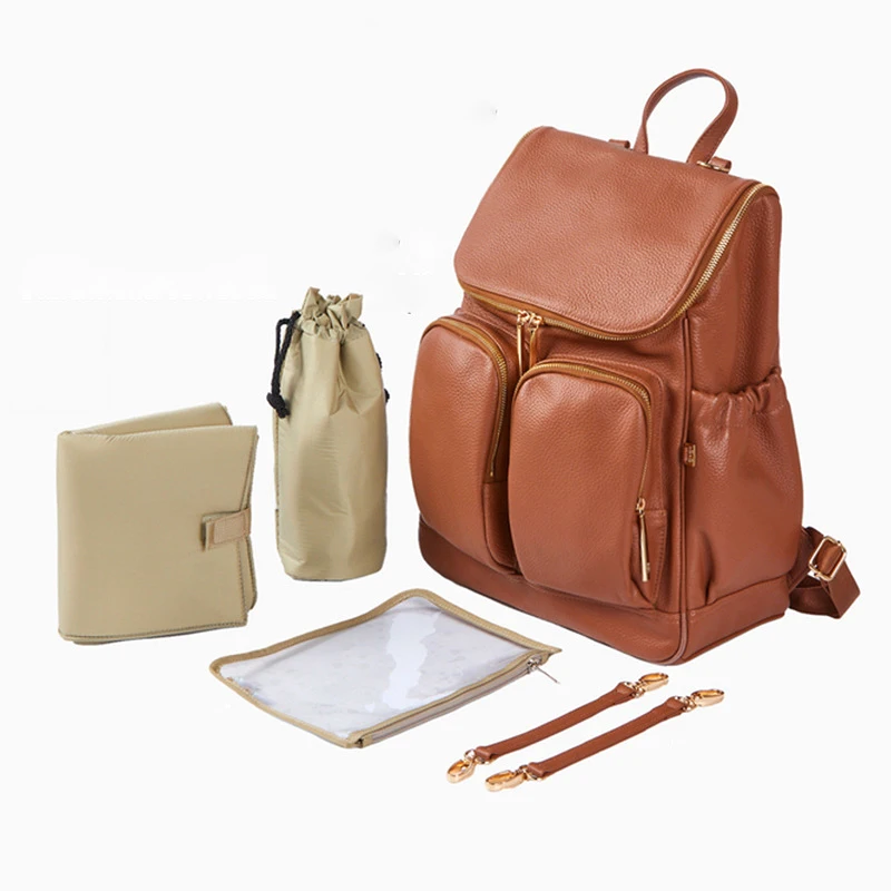 OEM high quality metal zipper travel travel backpack diaper bag for mommy