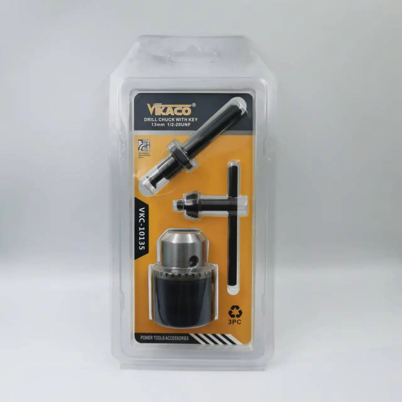 Wholesale High-Quality Portable Drill Chuck Key Wrench Drill Chuck 3pcs Set With Key