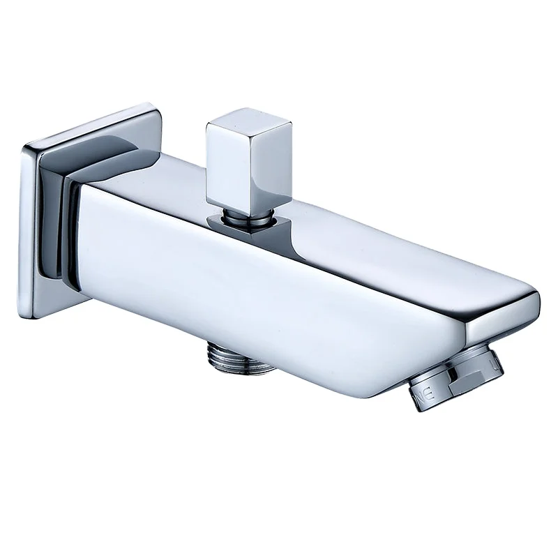 Brand new Chromed Wall Mounted Tub  Washing Water Outlet Machine Tap Brass Bathroom Bath And Shower Faucet Spout Cooper Cold Wat