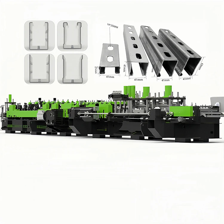 Photovoltaic Solar Mounting Bracket Roll Forming Machine Cable Tray Production Line Photovoltaic Support Production Machine