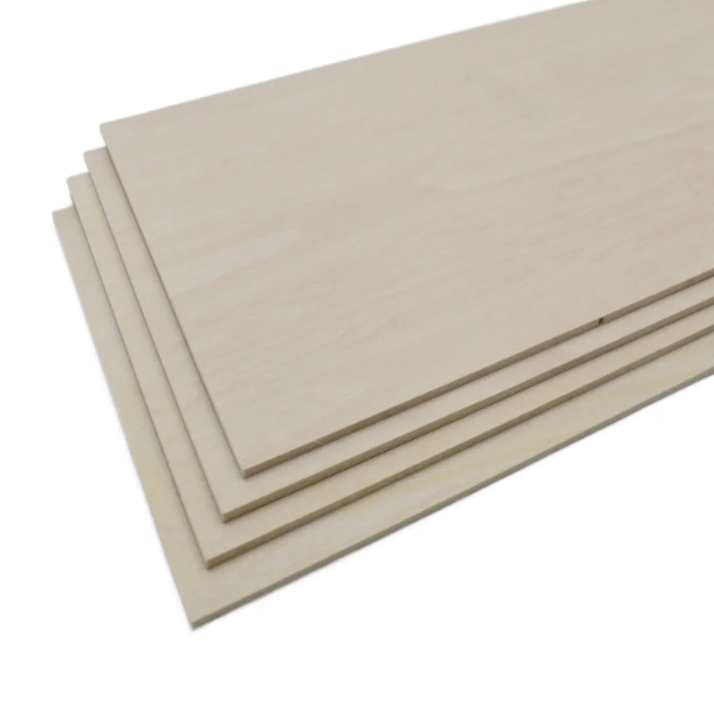 Wholesale high quality 3mm -7mm Basswood poplar Plywood Thin Sheets For Laser Cutting Plywood