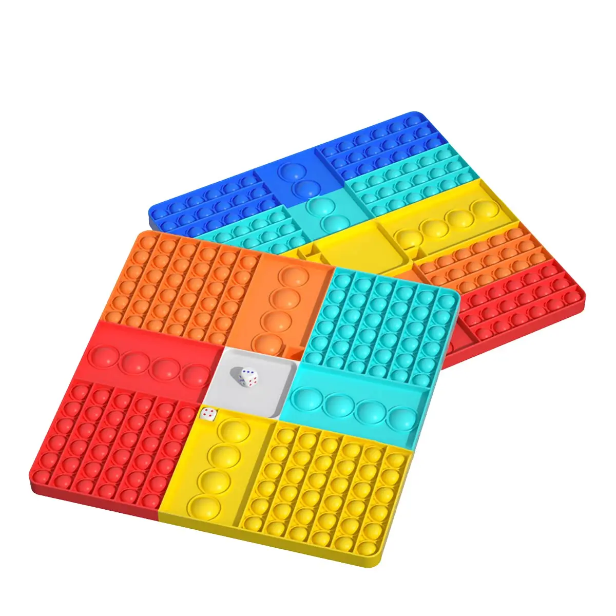  Easycosy силиконовая Новая игрушка-антистресс с пузырьками сенсорная большая шахматная доска Поппер игра в игральные кости для