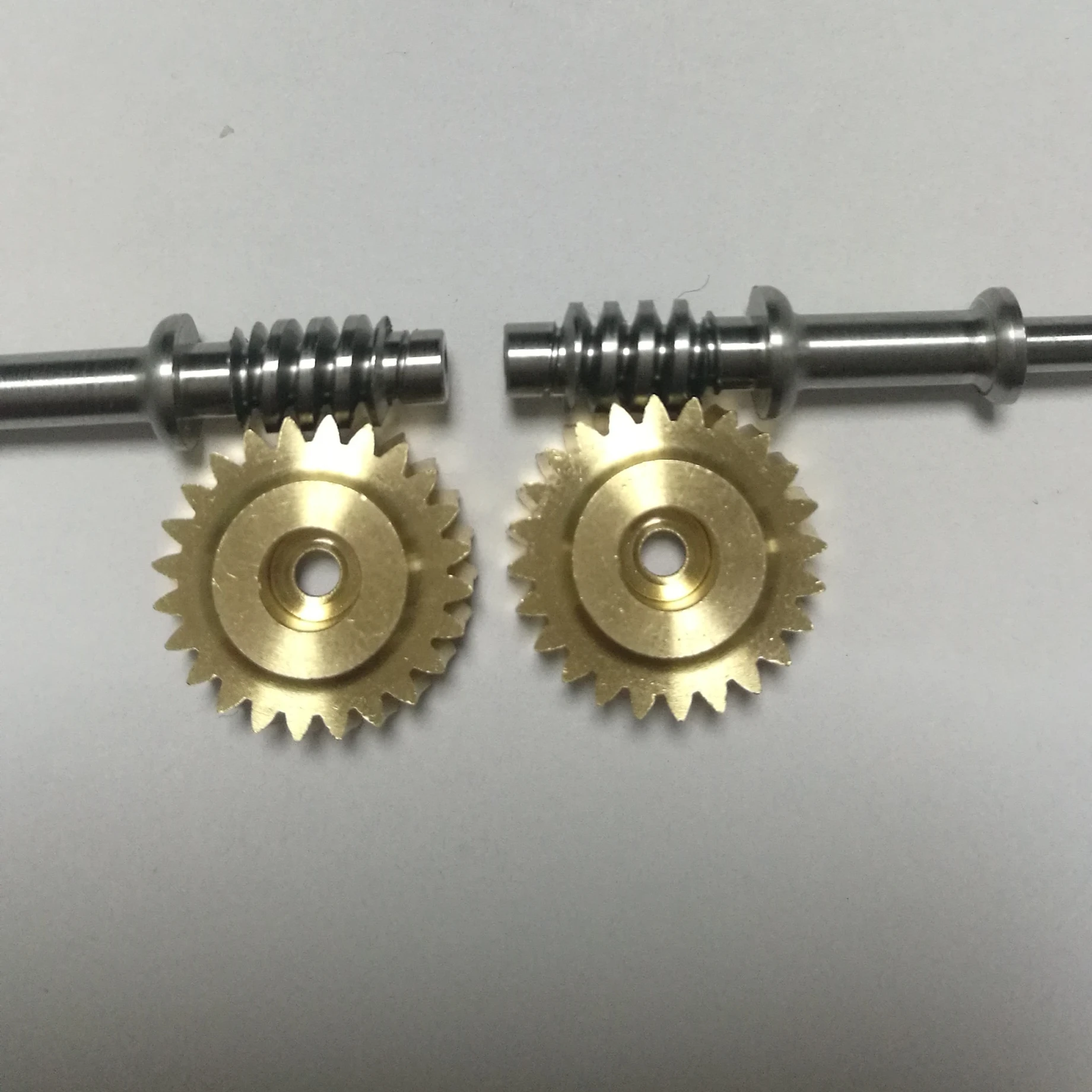 Small module M0.5 M0.65 stainless steel 304 worm and gear set been used for electric guitar and classic guitar