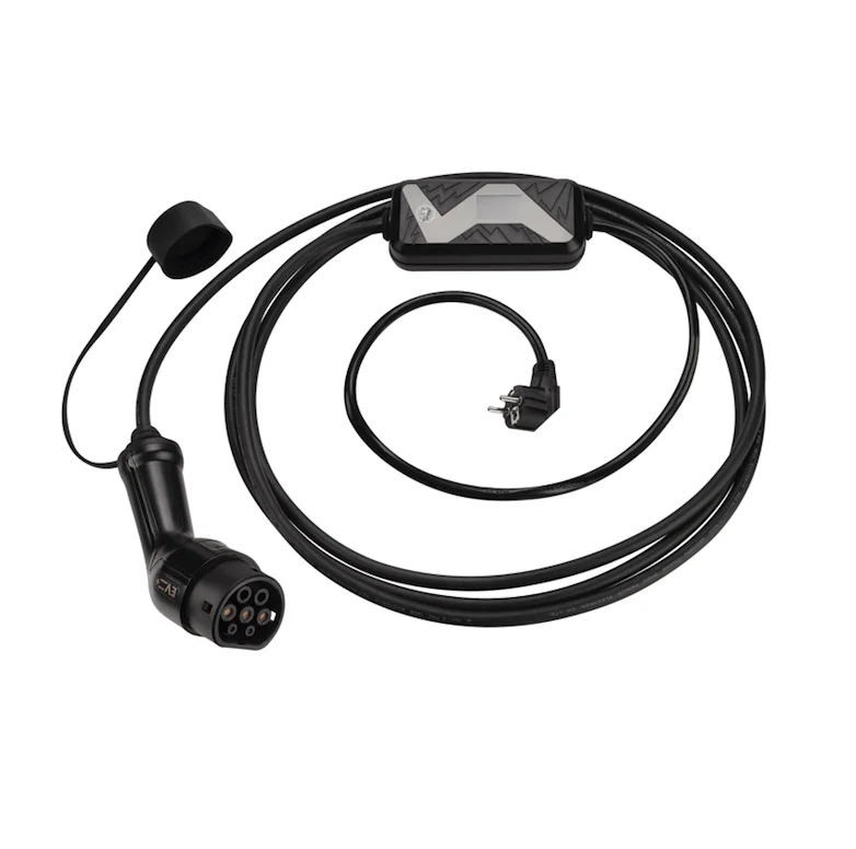 
Electric vehicle charging cable type 2 to schuko with control box 16A 3-phase charging new and cheap 