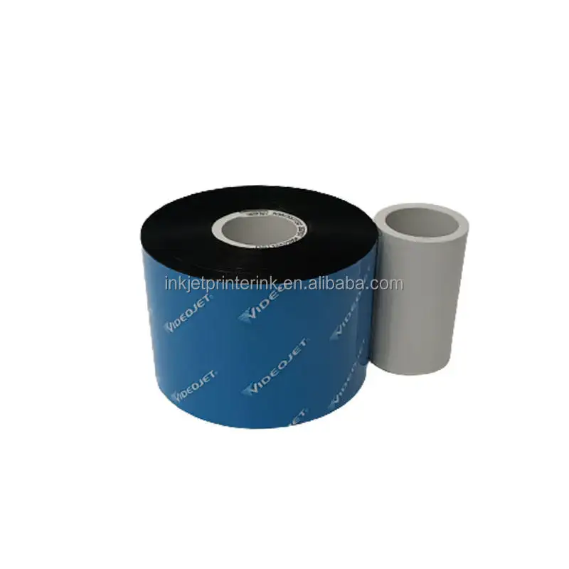 Spare Part 15-U55KQ10-700 Videojet Original Ribbon 55MMX700M Black Excellent Grade For Videojet Inkjet Printer