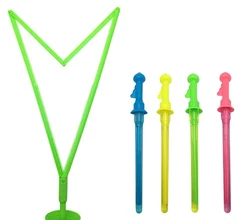Newest Kids soap bubble wand toys 4 colors bubble stick 46 cm Plastic big bubble sword for outdoor