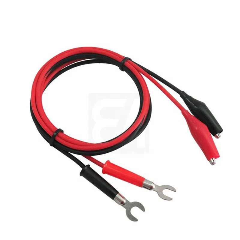 6MM Terminal With 40MM Crocodile Clip Safety Test Electrical Lead Wire Cable