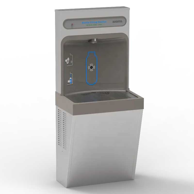 TB45-2CV Surface Mount Bottle filler Refrigerated Bottle Filling Station, Filtered 8GPH Stainless Steel