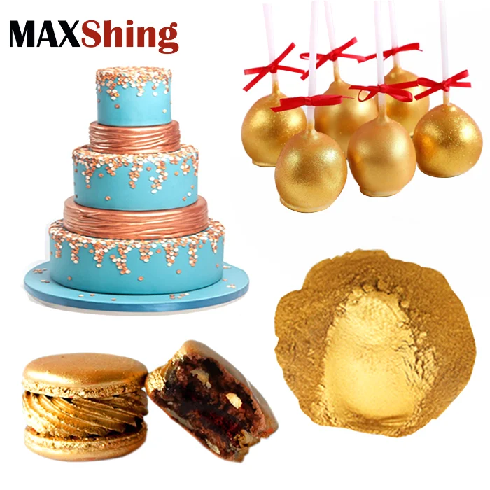  Пищевой краситель металлический жемчужный слюдяной пигмент Золотой пищевой блеск ингредиент пищевые добавки