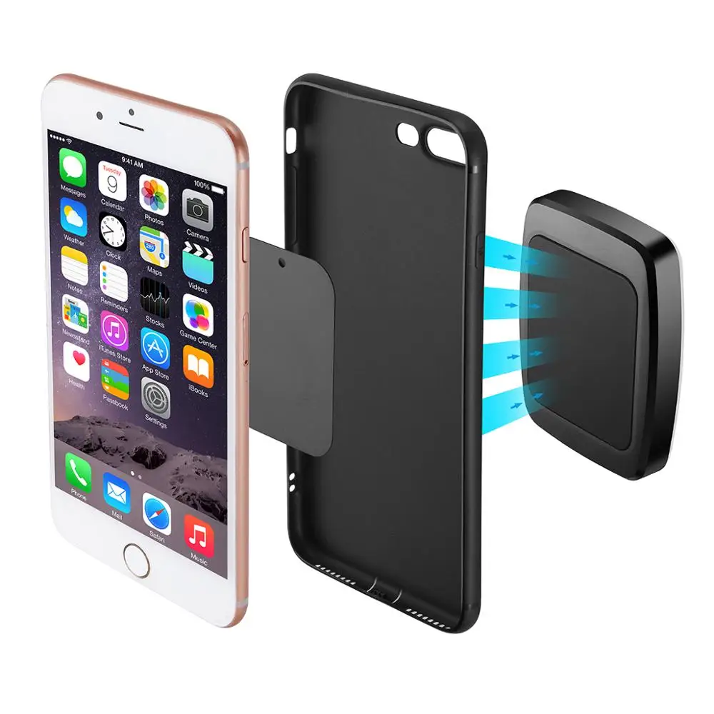 
2021 New Products 360 Degree Rotation Universal Magnet Wall Sticker Magnetic Cell Phone Holder 