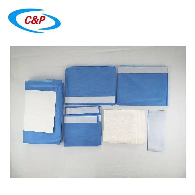 Customized Disposable SMS Nonwoven Craniotomy Drape Pack Manufacturer With CE ISO13485 Aprroved