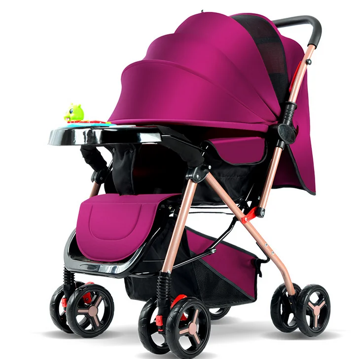 Multi Color Baby Strollers Luxury  3 in 1 Trolley High Landscape Baby Stroller Foldable Cheap Stroller Baby Newborn