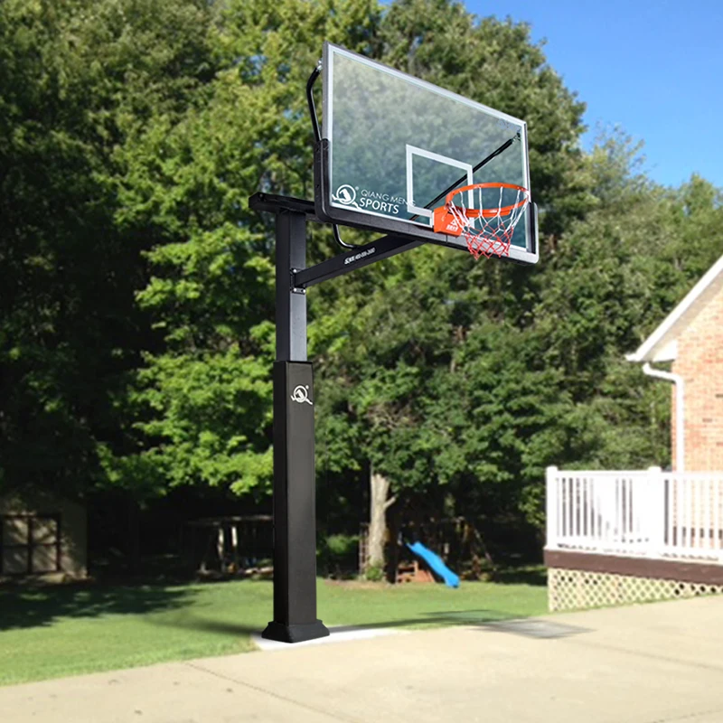 Durable Use Steel Structure Customize Professional Basketball Hoop  Inground Basketball Hoop Height fixed 10 Feet
