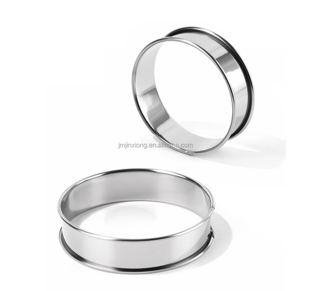 Stainless Steel Hemming Round Pie Cake Collar Pastry Circle PanCake Mold Mousse Cake Ring