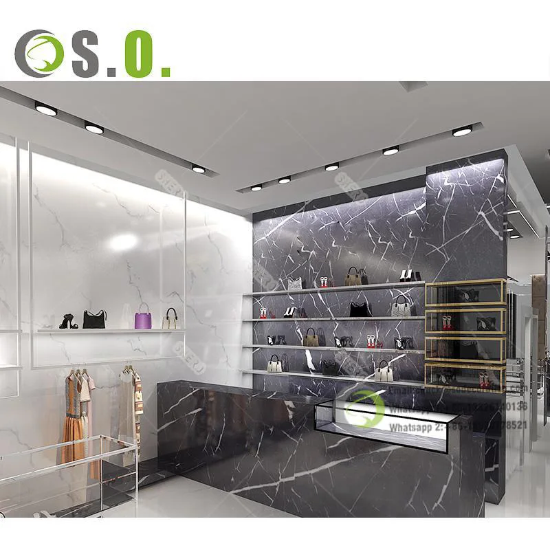 Modern Shoe Shop Furniture  Boutique Metal Display Shelf  Shoe Shops Cabinet