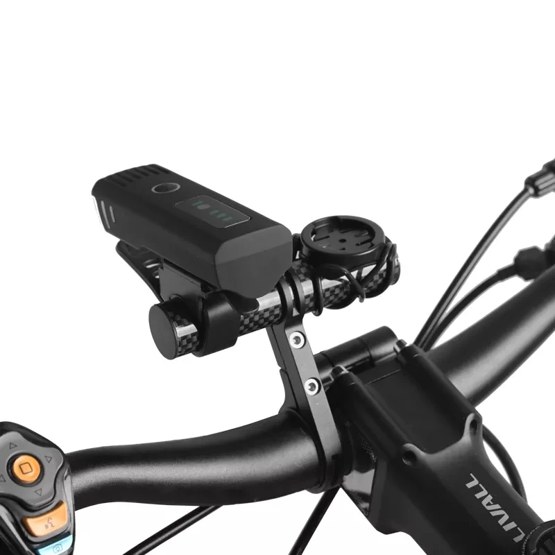 10/20cm Bicycle Handlebar Extended Bracket Bike Headlight Mount Bar Computer Holder Lamp Support Rack Carbon Fiber Extender