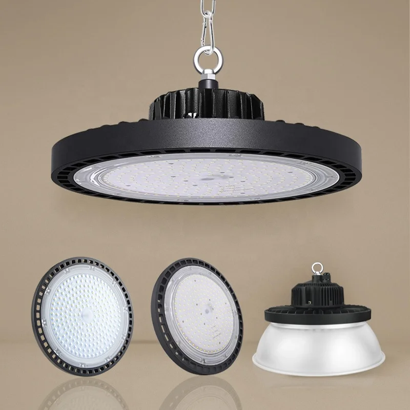 Rating Die-casting Aluminum Industrial Warehouse UFO Lamp Round Led High Bay Lights