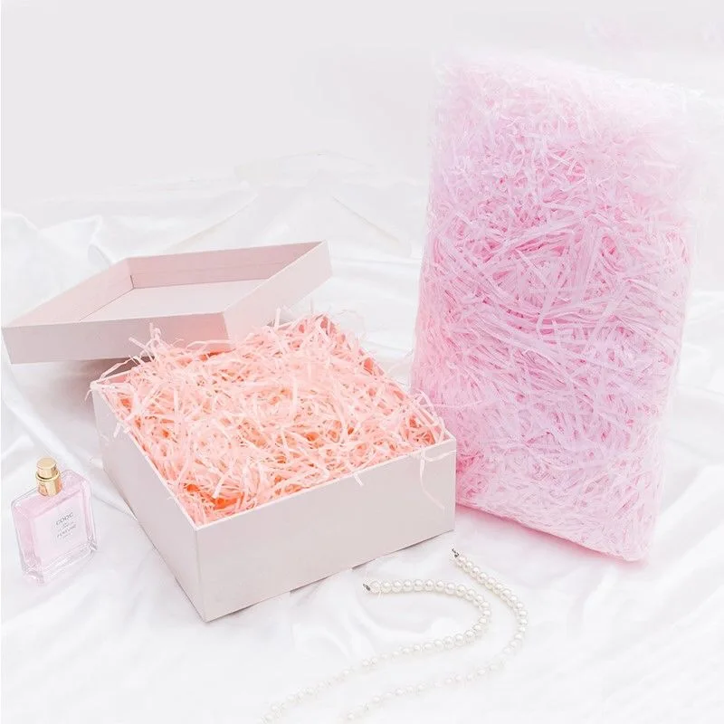 100g/Bag Wholesale High quality Decorative Crinkle Cut gift wrap paper Shred Paper For Gift Basket