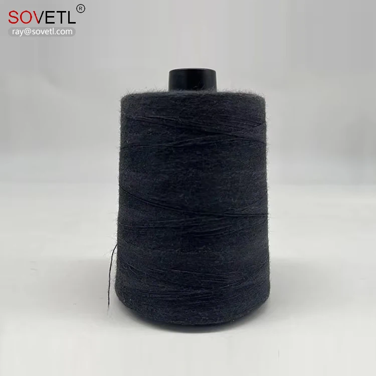 Black Meta aramid yarn 1313 colorful 20s2 20s3 30s2 30s3 high temperature durability spun aramid yarn