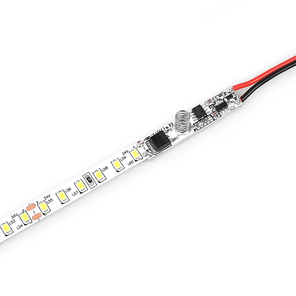 DC12V 24V Touch Sensor Led Dimmer Switch MINI Built-in Controller For Aluminum Profile Linear Strip On Off And Adjust brightness