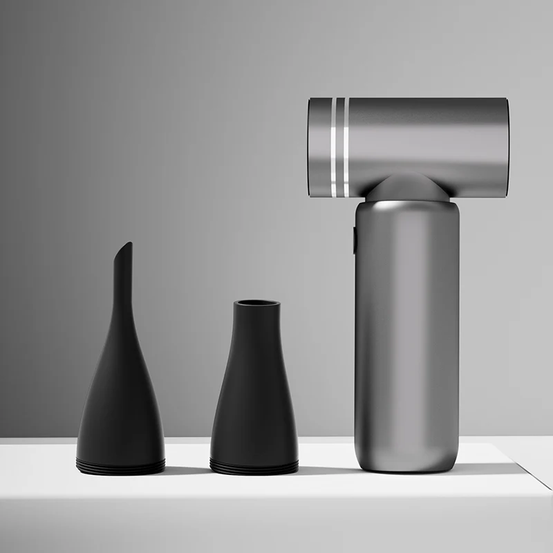 New design bbq turbo hand held fan with low price/jetdry turbo