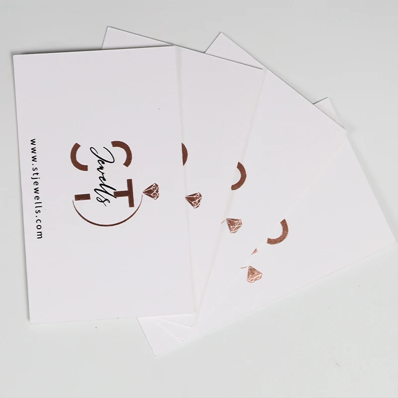 High end gold foil thank you card and business card custom thank you card for business