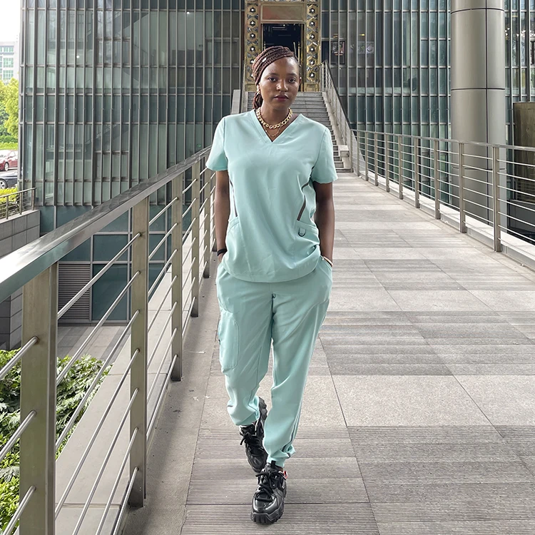 Good Quality Factory Direct Sale Unisex Med Couture Fashion Scrubs Set