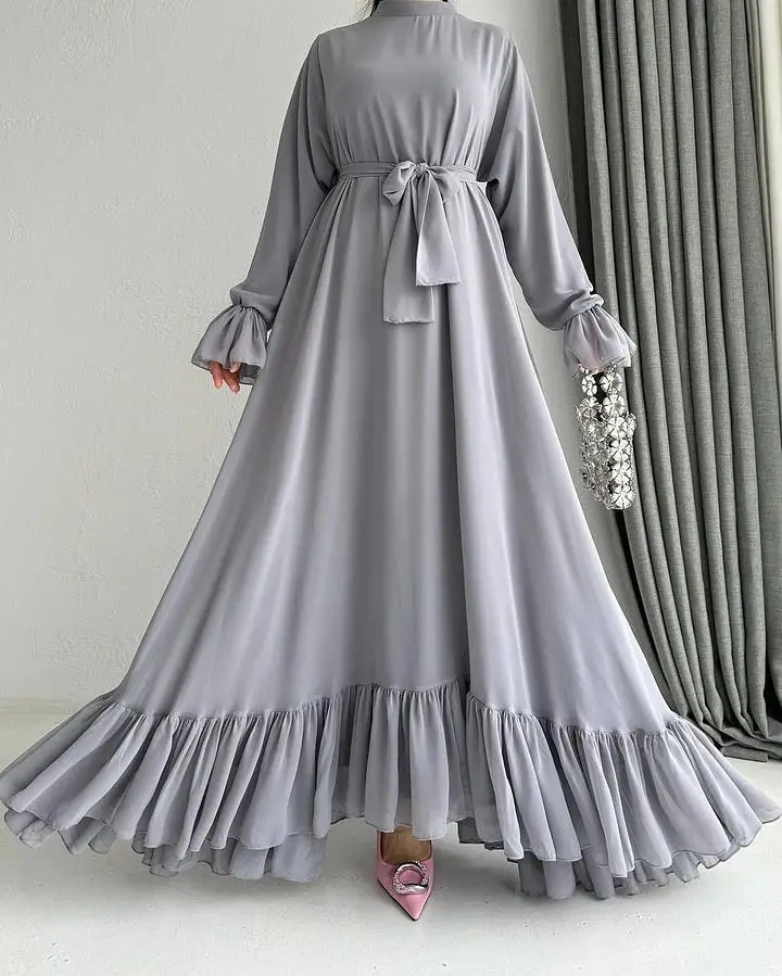 2024 New Women Dress Islamic Traditional Muslim Clothing Abaya Dubai Muslim Dresses For Women
