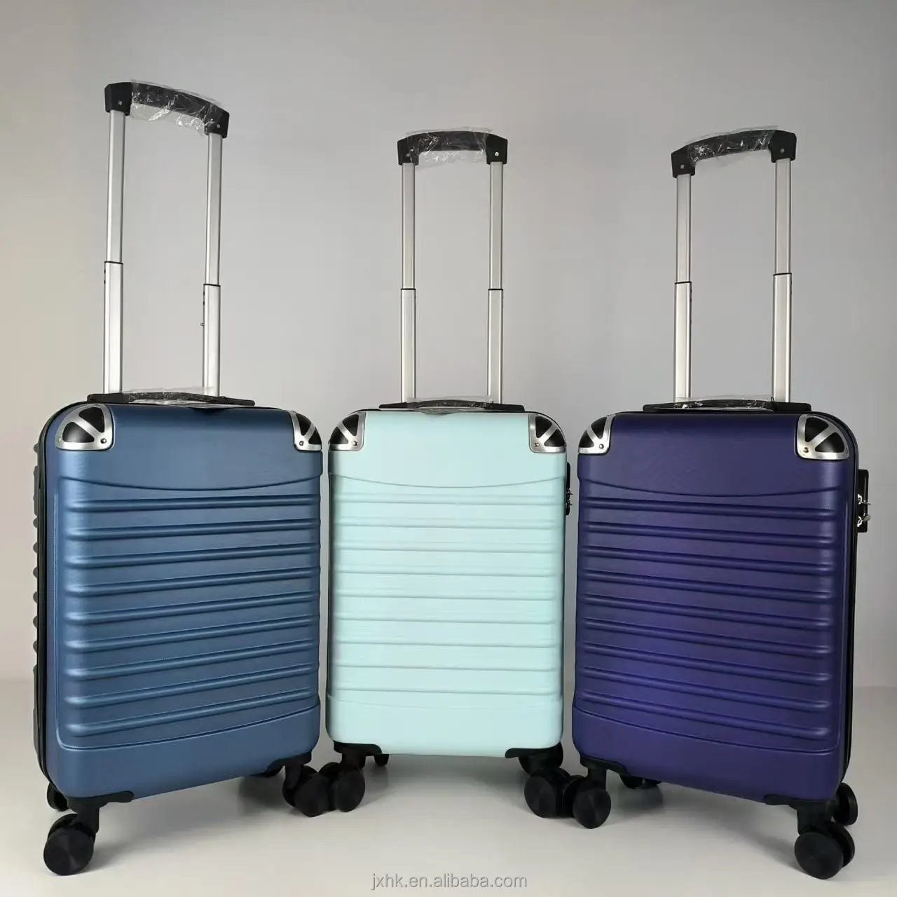 High quality Plastic Shell Durable Suitcase Online Wholesales Luggage Travelling Bags Iron or Aluminum Trolley Bag Spinner Wheel