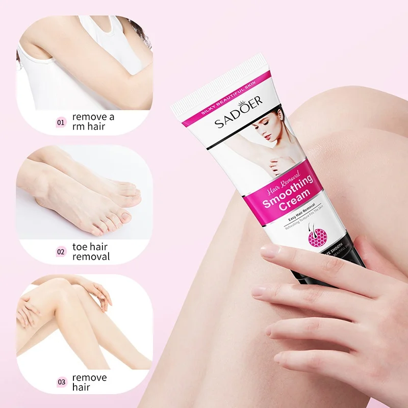 Whitening and cleaning of the skin, convenient and non-irritating hair removal cream
