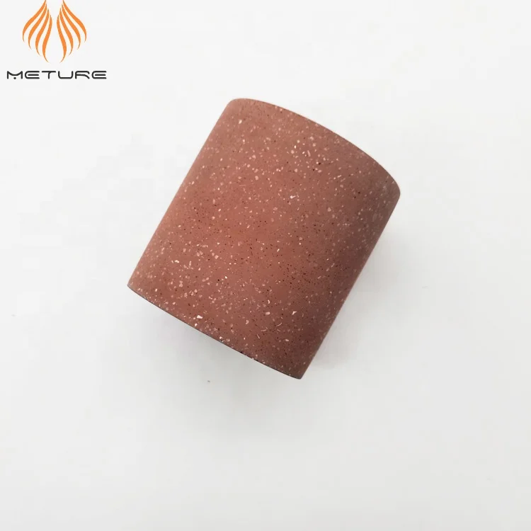 Various Red grey white terrazzo cement flower planters indoor