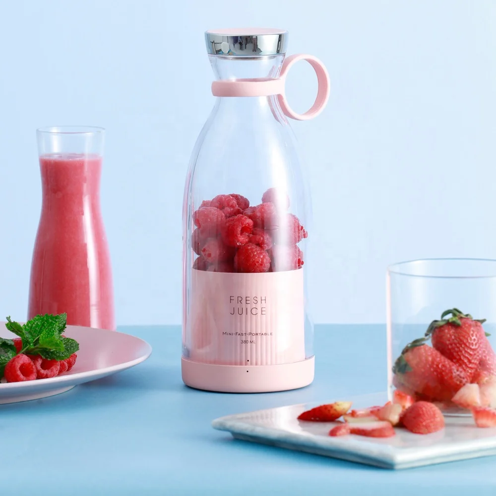 Flypeak New Arrival Design 380ml Household Portable Juicer Blender Household Fruit Mixer- Six Usb Juicer Cup Cordless Blender