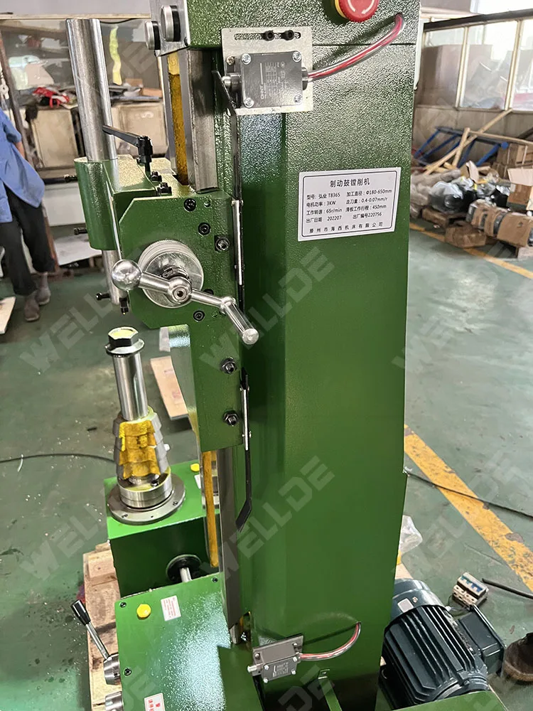 WELLDE High Quality Boring Machine Vertical Brake Drum Cutting Lathe Machine T8362