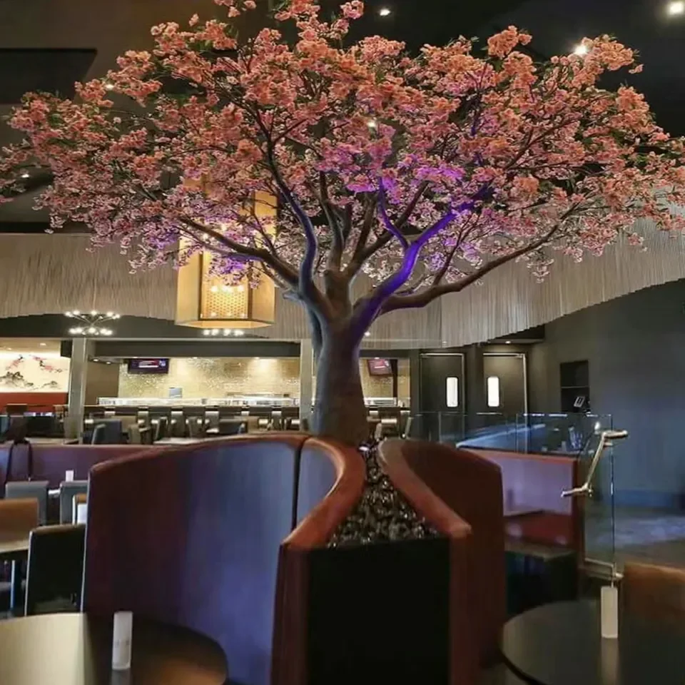 YRYHS3 5 Star Hotel Restaurant Decor Custom Design Fake Sakura Tree Large Realistic Indoor Artificial Cherry Blossom Tree