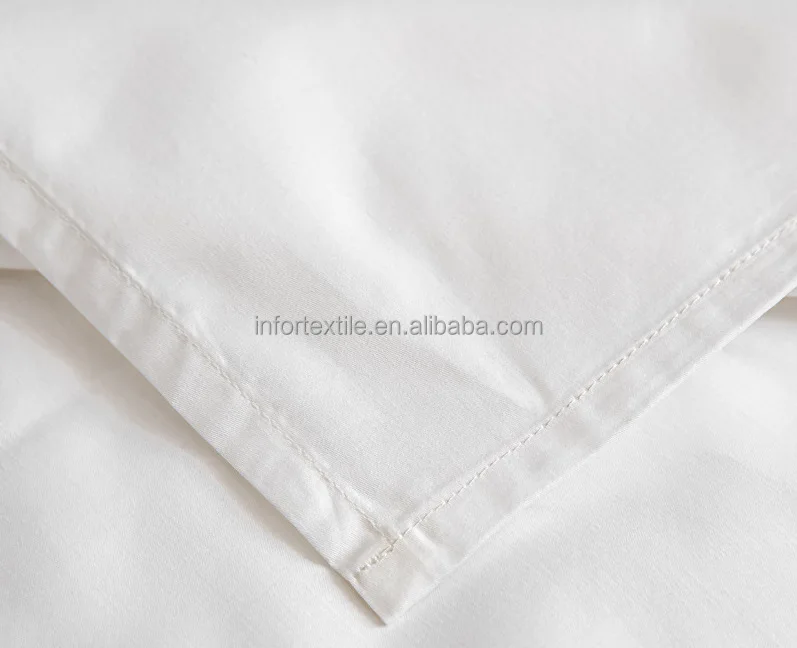 Hotel MOTEL Textil Bed Linen White 180TC 100% Cotton Queen size Bedsheet set