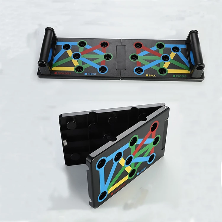 Multi-function Push System Push-up Bracket Board Portable With Elastic Bands Up