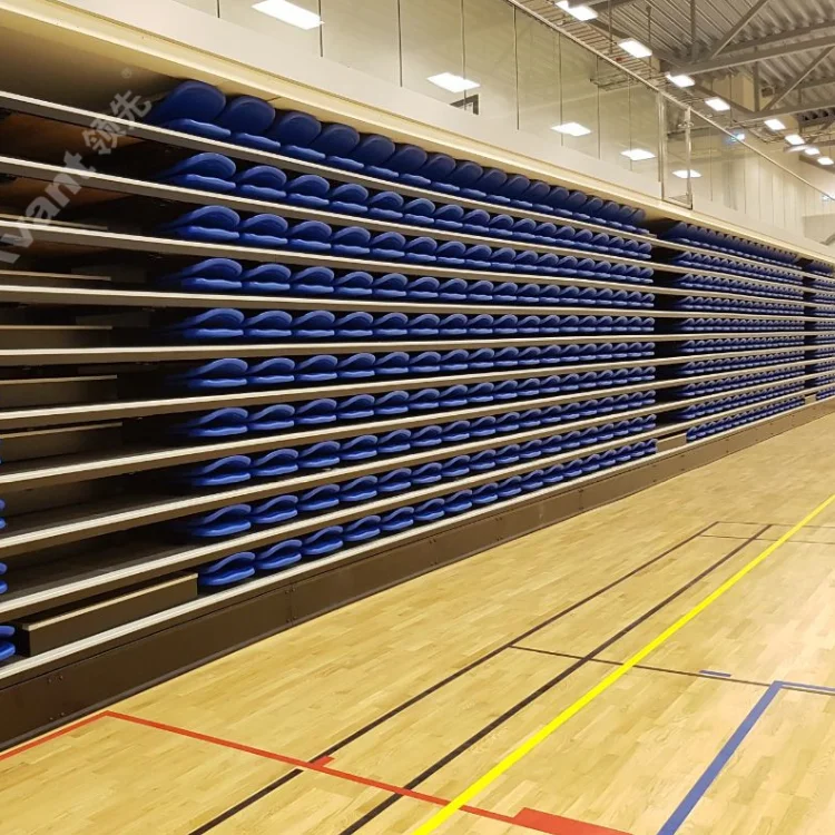 Avant series soccer stadium chairs folding seats for bleachers indoor gym bleachers sports center