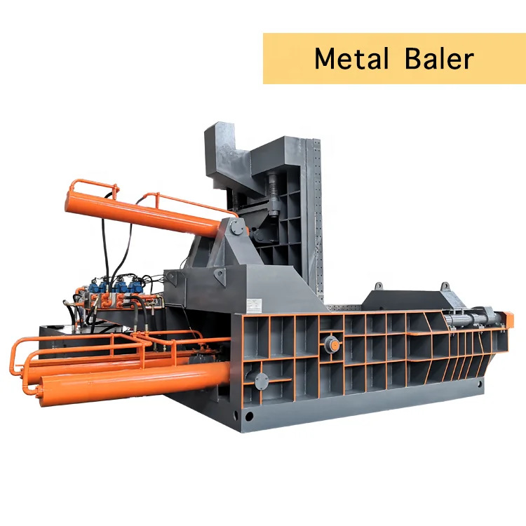Customized Baling presse for metal waste Automatic machine Scrap compactor