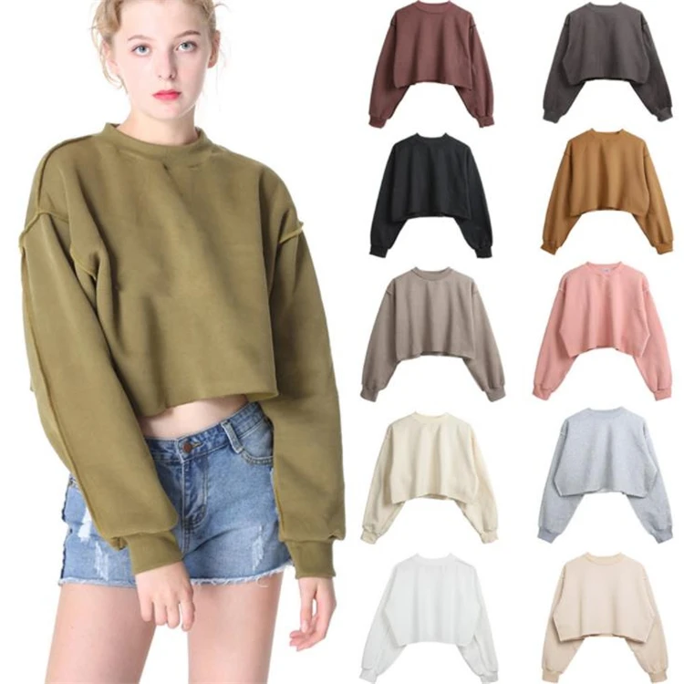 Высокое качество crewneck Толстовка с длинным рукавом добавить флис оверсайз женские толстовки Пользовательский логотип