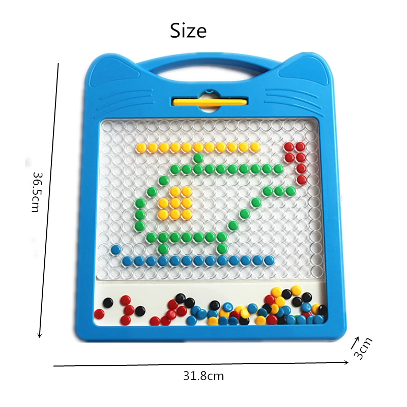 2023 Educational Toys Magpad Dot Educational Doodle Drawing Toys Learn Drawing Colorful Magnet Beads Board