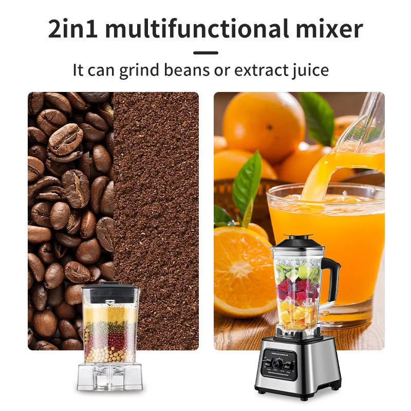 Orange Juice Blenders 110V Powerful Machine Multifunction Commercial Heavy Duty multifunctional 3L  juicer food processor