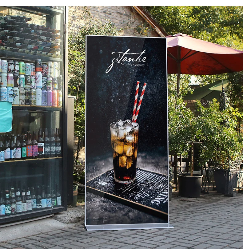 Подставка для дисплея дверного типа 80x180 двухсторонняя доска KT ветрозащитная рекламная световая Коробка Напольная