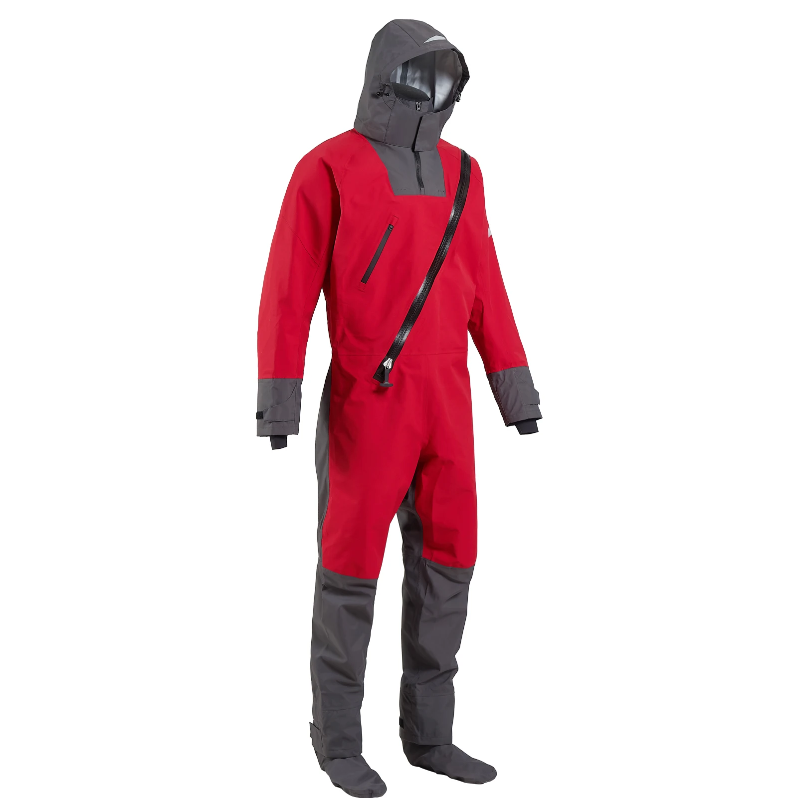 LKVER 2022 3 Layers Polyester Waterproof Material Outdoor Wading Sports Paddling Strokes Drysuits With Hooded